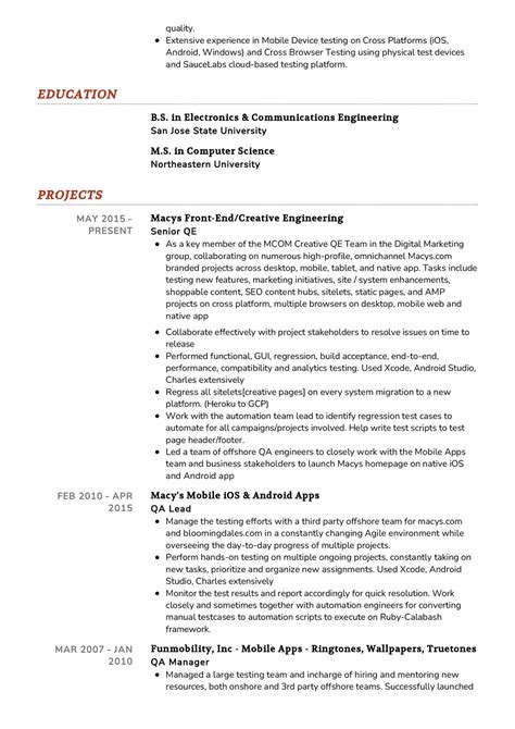 Software Qa Engineer Resume Example In 2025 Resumekraft