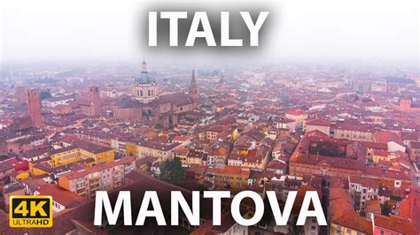 Mantova Italy Palazzo Ducale Drone 4K Aerial Italian Mantua