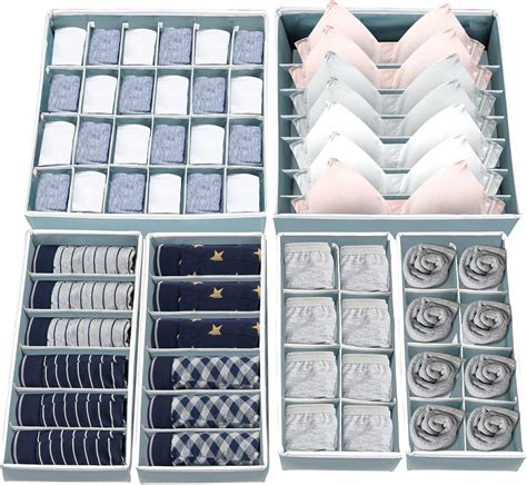 Onlyesh Set Di Cassetto Organizer Per Biancheria Intima Pieghevole