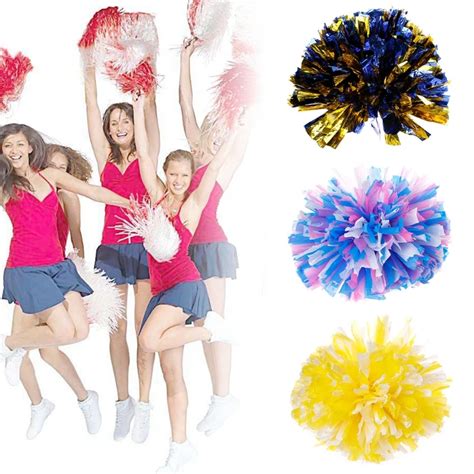 Handheld Pompoms For Cheerleading Cheerleader Cheer Dance Party