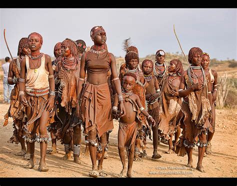 Hamer Women Dancing At A Bull Jumping Ceremony Near Turmi In The Omo