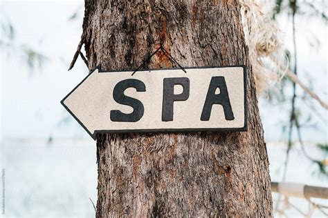 Spa Sign By Stocksy Contributor Sam Burton Stocksy