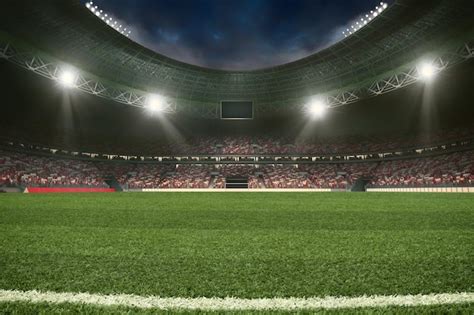 Estadio De F Tbol Con Las Gradas Llenas De Fan Ticos Esperando La