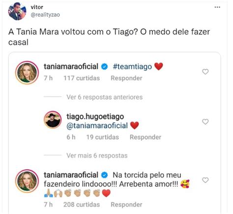 Sertanejo Tiago Confirma Que Ele E Tania Mara Reataram Namoro Quem