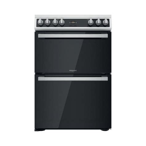 Hotpoint Hdt67v9h2cw 60cm Freestanding Electric Cooker With Ceramic Hob Double Oven White