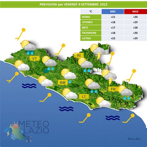 Bollettino Meteo Per OGGI 9 Settembre 2022 E DOMANI 10 Settembre 2022