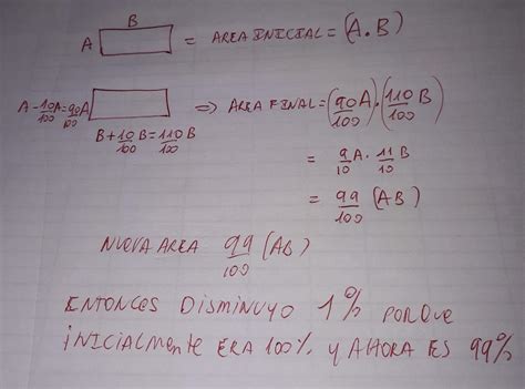 La Base De Un Rectangulo Aumenta En 10 Mientras Que Su Altura