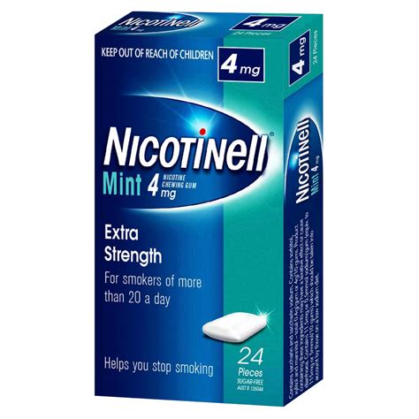 Nicotinell Chewing Gum Nicotine Mg Pieces Mint Discount Chemist