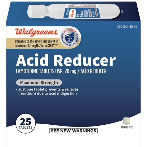 Walgreens Acid Reducer Tablets Maximum Strength Walgreens