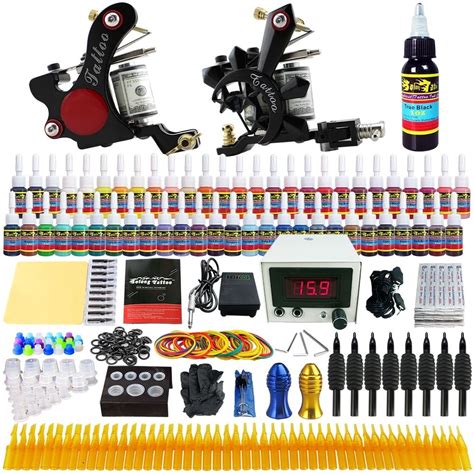 Solong Tattoo Complete Tattoo Kit Machine Gun Ink Needle Power