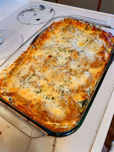 Vegetarian Spinach Pumpkin Lasagna