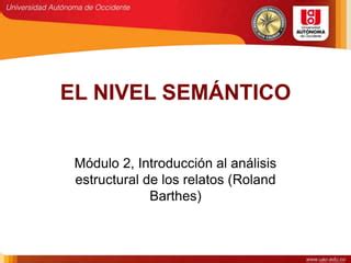 Nivel Sem Ntico Ppt