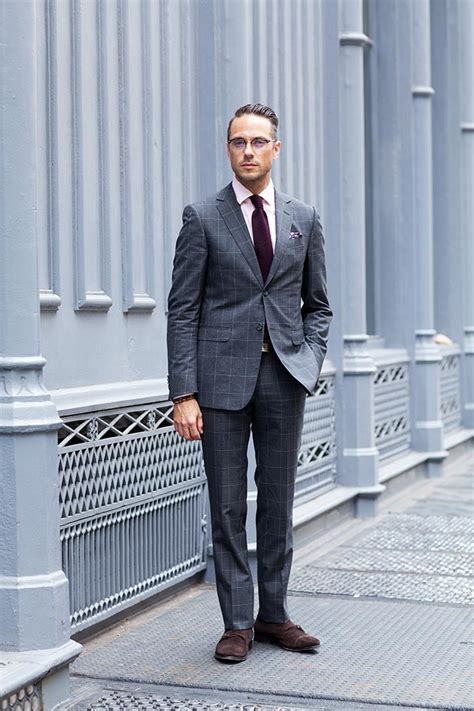 Gray Windowpane Suit All Business He Spoke Style Shop