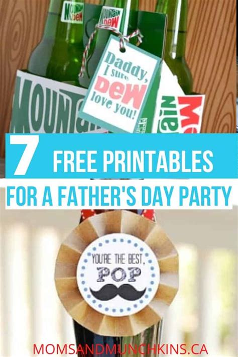 Fathers Day Party And Free Printables Moms And Munchkins