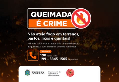 Not Cia Queimada Crime Prefeitura Municipal De Dourado