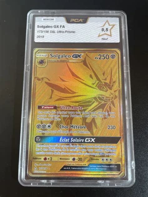 Solgaleo Gx Gold Full Art Pokemon Sl Ultra Prisme Pca