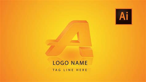 Illustrator Tutorial 3D Logo Design Create Letter Logo Design