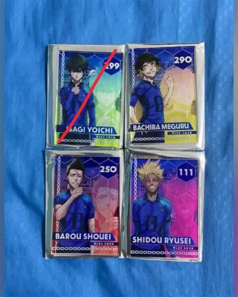 Wtt Wts Blue Lock Acrylic Status Cards Bachira Barou Shidou Hobbies