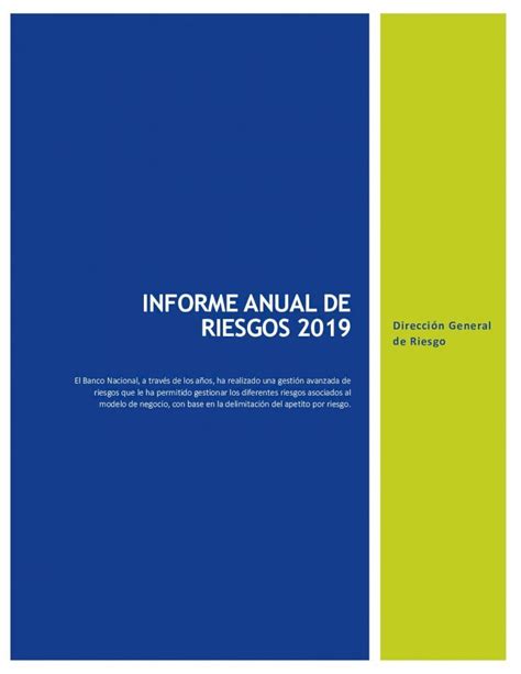 Pdf Informe Anual De Riesgos Anual Informe Anual De Riesgos