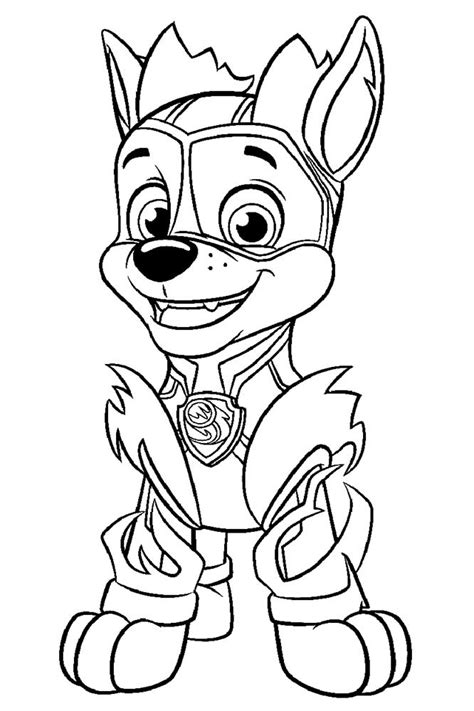 Dibujos De Paw Patrol Mighty Pups Para Colorear Divertirse Con Los