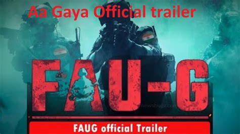 Fau G Game Official Trailer Fau G Relase Date Fearless And United