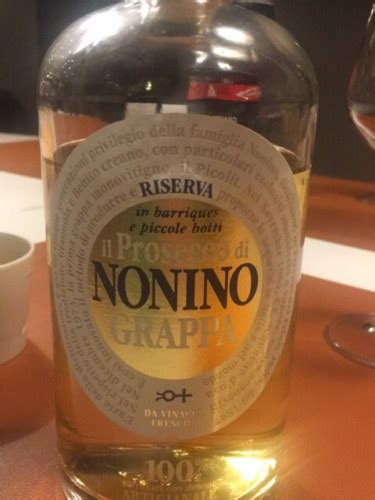 Grappa Nonino Il Prosecco Riserva In Barriques E Piccole Botti Vivino