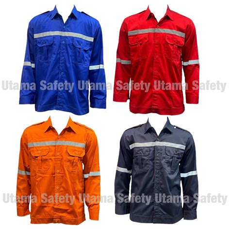 Jual Wearpack Atasan Katelpack Polos Kemeja Safety Proyek Atau Seragam