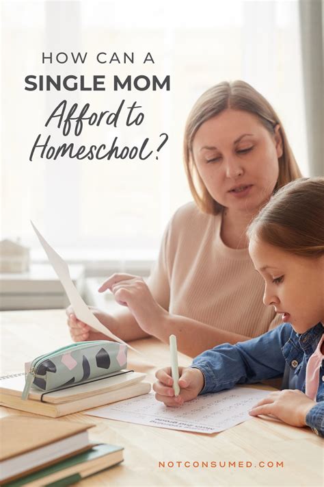 How Can A Single Mom Afford To Homeschool