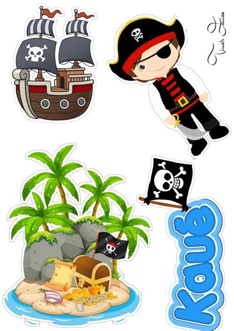 Pin By TinahFarias On Topper De Bolo Pirate Birthday Pirate Birthday