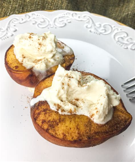 Baked Peaches With Balsamic Vinegar Low Point Recipes