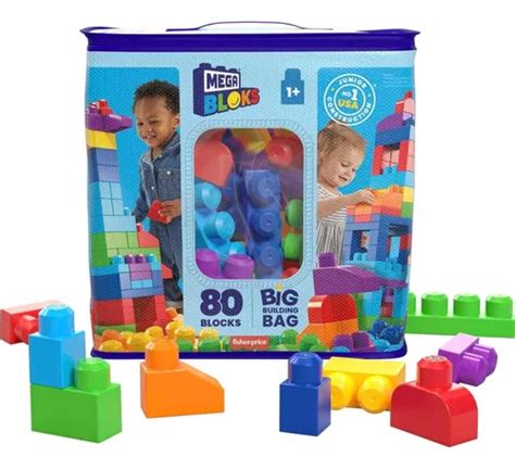 Mega Bloks Sacola De 80 Blocos Fisher Price Mattel Parcelamento Sem Juros