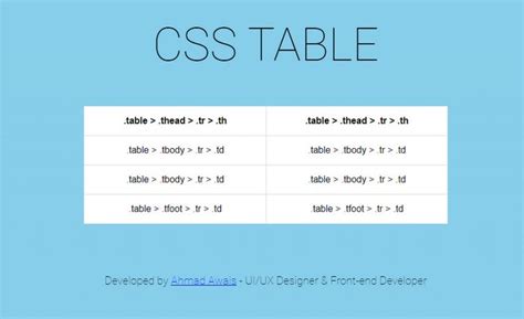 26+ Best CSS Tables To Show Information 2021 - Templatefor