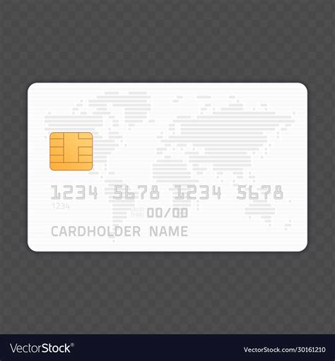 Credit card mockup Royalty Free Vector Image - VectorStock