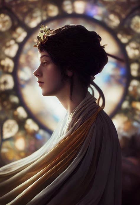 God Alphons Mucha Ultrarealistic Hyperealistic Midjourney Openart