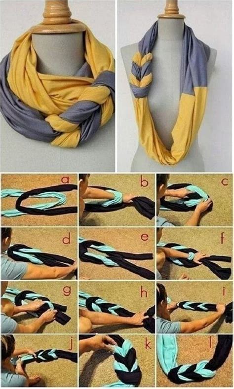 9 Easy Tutorials To Make DIY Scarves Ferbena