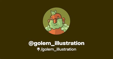 Golem Illustration Instagram Twitch Linktree