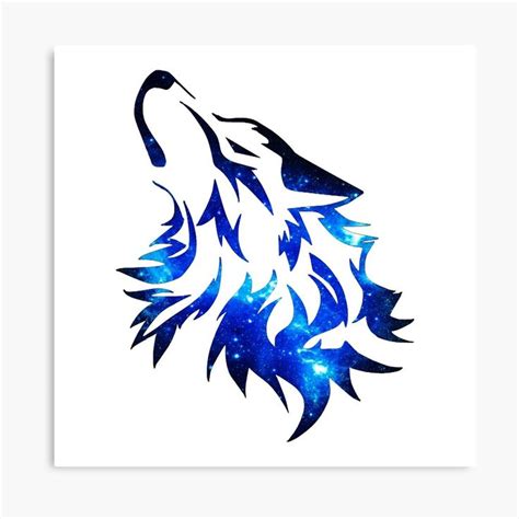 Galaxy Wolf Canvas Print For Sale By Leen Art Galaxy Wolf Wolf