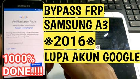 Cara Bypass Frp Samsung A Tersangkut Akun Google Jks