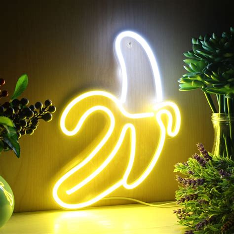 Banana Flex Silicone LED Neon Sign St16 Fnu0042 Etsy