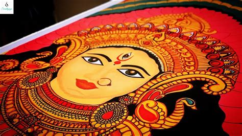 Navaratri Durga Devi Painting Tutorial Beginners Acrylic Mural