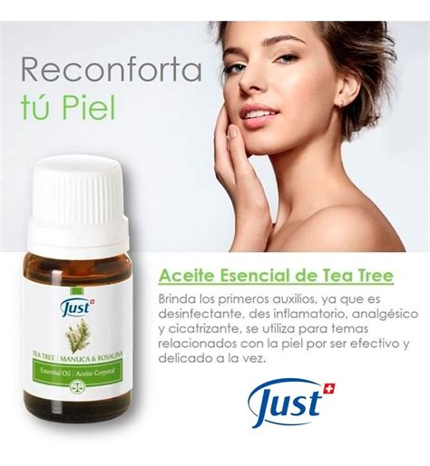 Aceite De Tea Tree Con Manuca Y Rosalina Swiss Just Env O Gratis