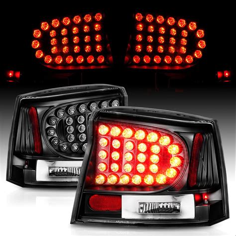 Amazon AmeriLite Black LED Replacement Brake Tail Lights Set For