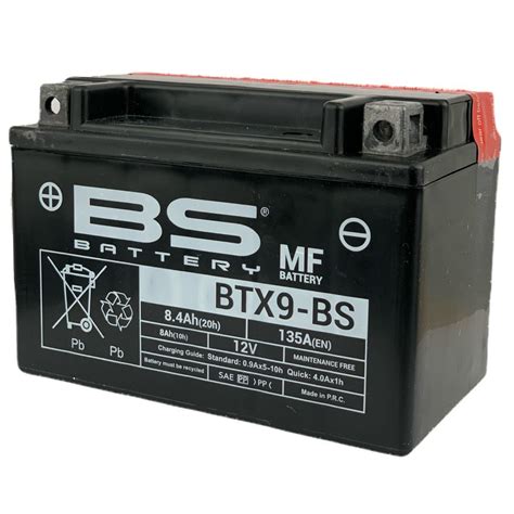 BATERIA BTX9 YTX9 HTX9B ACIDO BS BATTERY