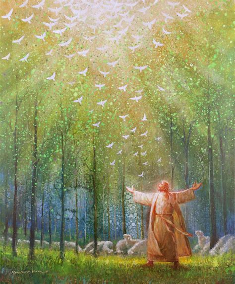 A New Light Shining Original Painting By Yongsung Kim Featuring Jesus