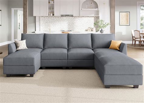 Amazon Nolany Modular Sectional Couch With Storage 7 Seater