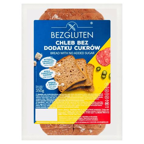 Bezgluten Chleb bez dodatku cukrów 350 g Zakupy online z dostawą do