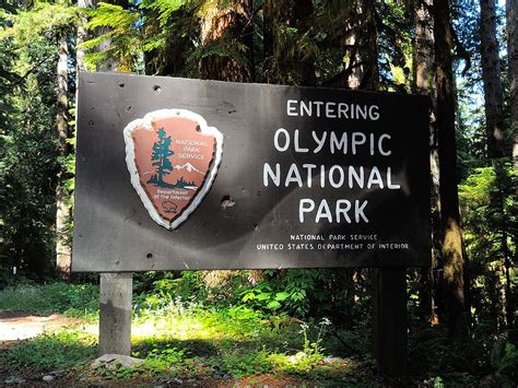 Entrance Of Olympic National Park Olympic National