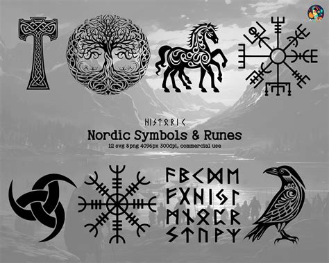 Viking Runes And Symbols Futhark Runes Svg Norse Viking Runes Png Viking Runes Cut And Print