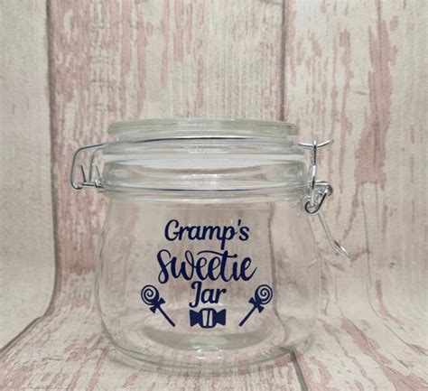 Personalised Sweet Jar Treat Jar Birthday T T For Etsy Uk