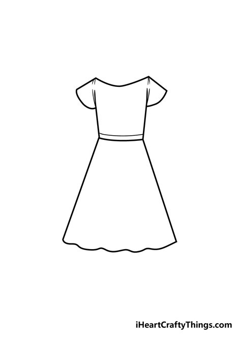 Dress Drawing - How To Draw A Dress Step By Step!